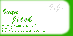 ivan jilek business card